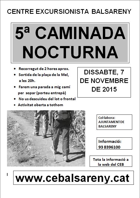 Caminada nocturna 2015